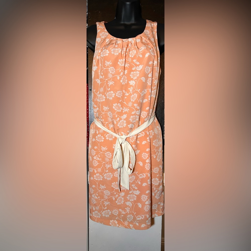Forever 21 Peach Floral Midi Dress